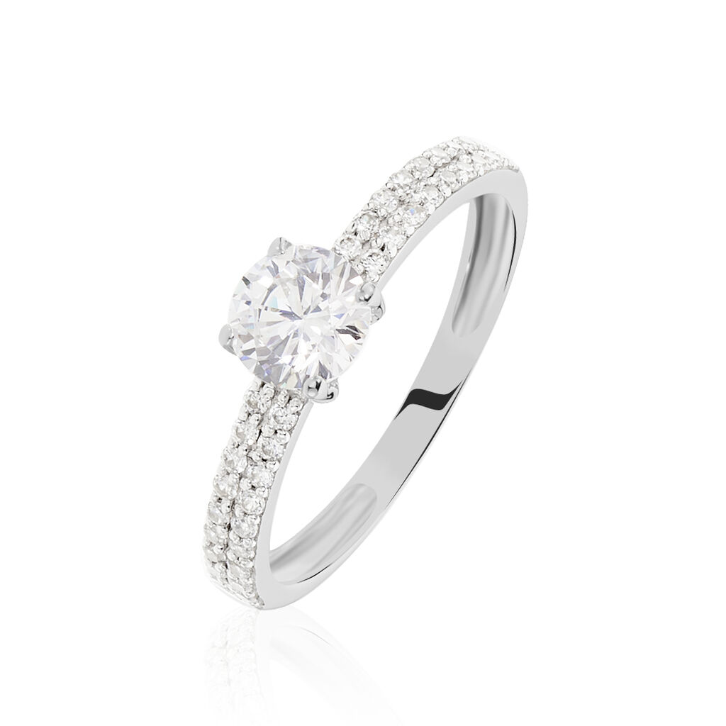 Anillo Amesti en Oro Blanco con Diamante de 0.25 quilates