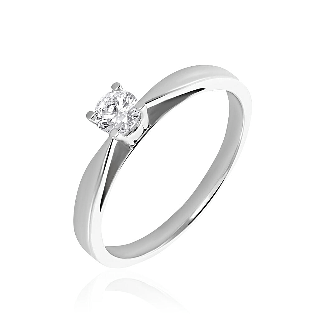 White gold natural diamond engagement ring Symbol of Love Juli Co