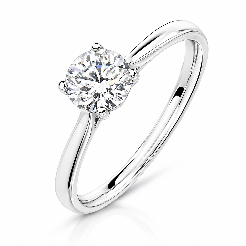 Anillo solitario de diamante