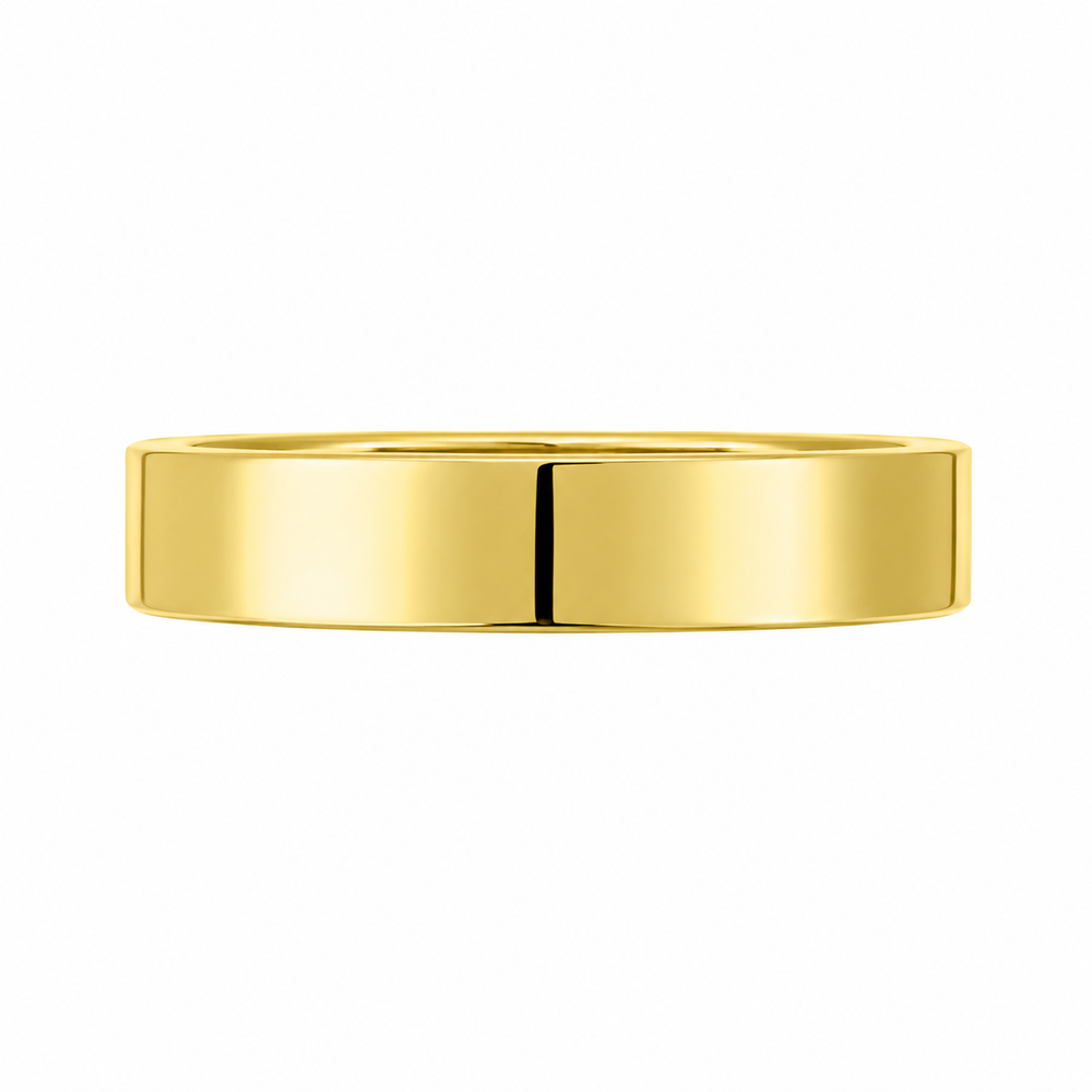 Argolla de oro amarillo 18k plana de 5mm - Okinawa