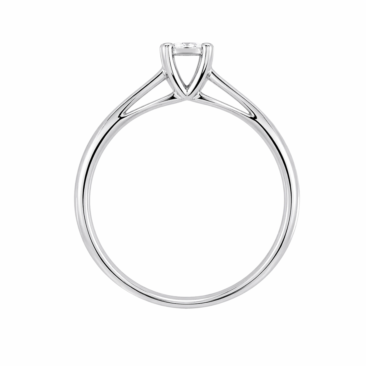 Anillo de diamante para compromiso en oro blanco 18k - Providencia