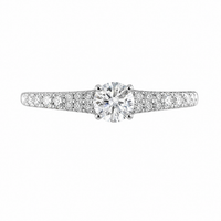 Anillo de compromiso con diamantes naturales 