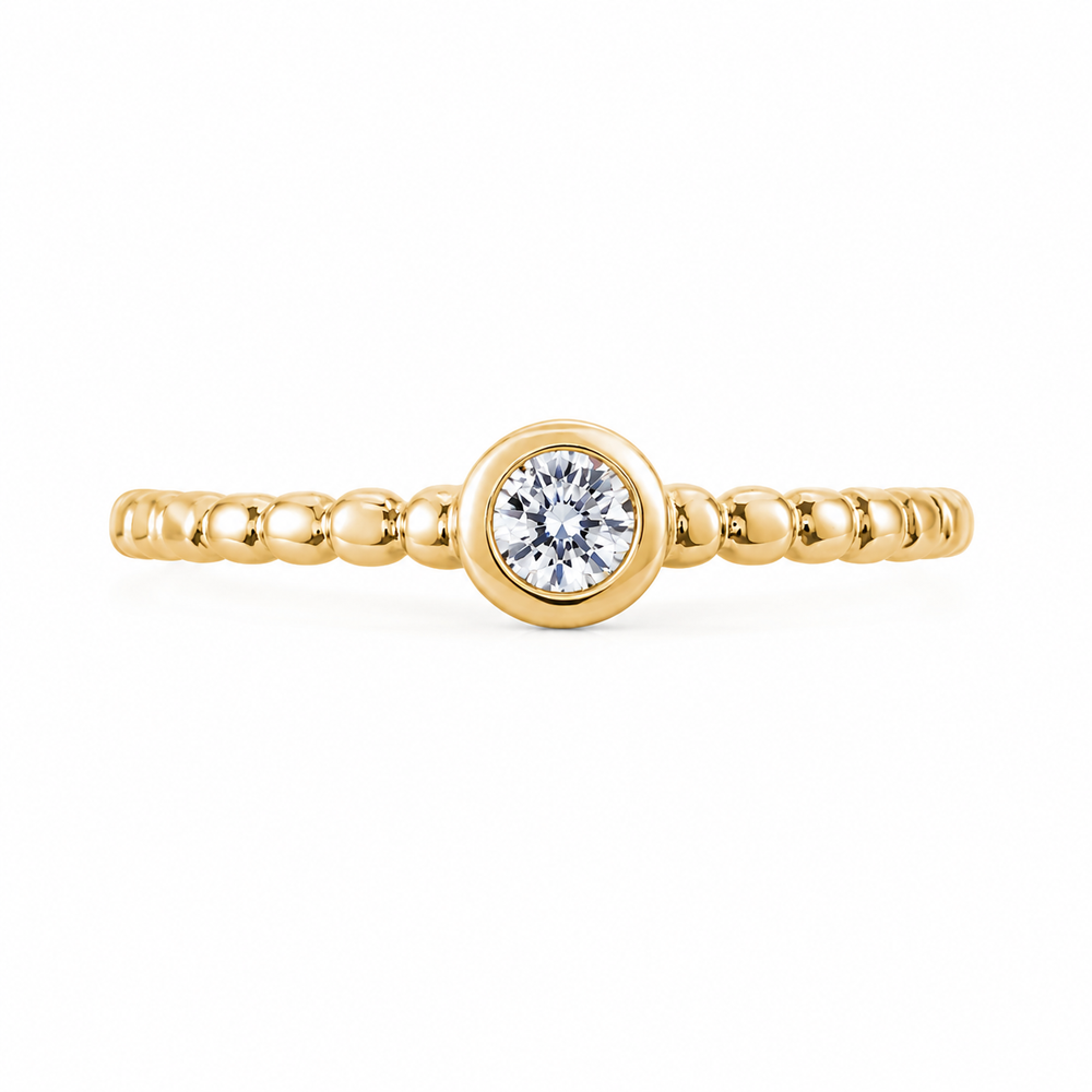 Anillo de oro amarillo con diamante - Sierra Vista