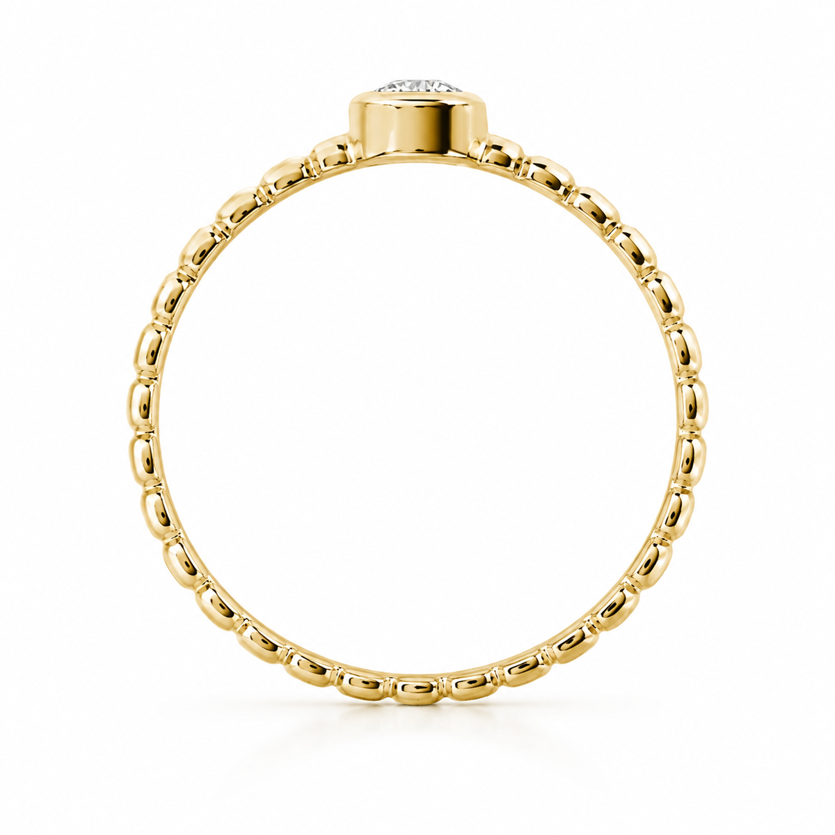 Anillo de oro amarillo con diamante - Sierra Vista