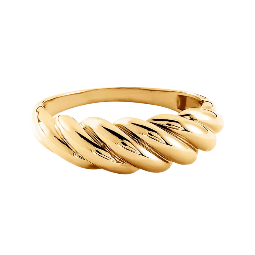 Anillo de oro amarillo estilo croissant - Berkeley