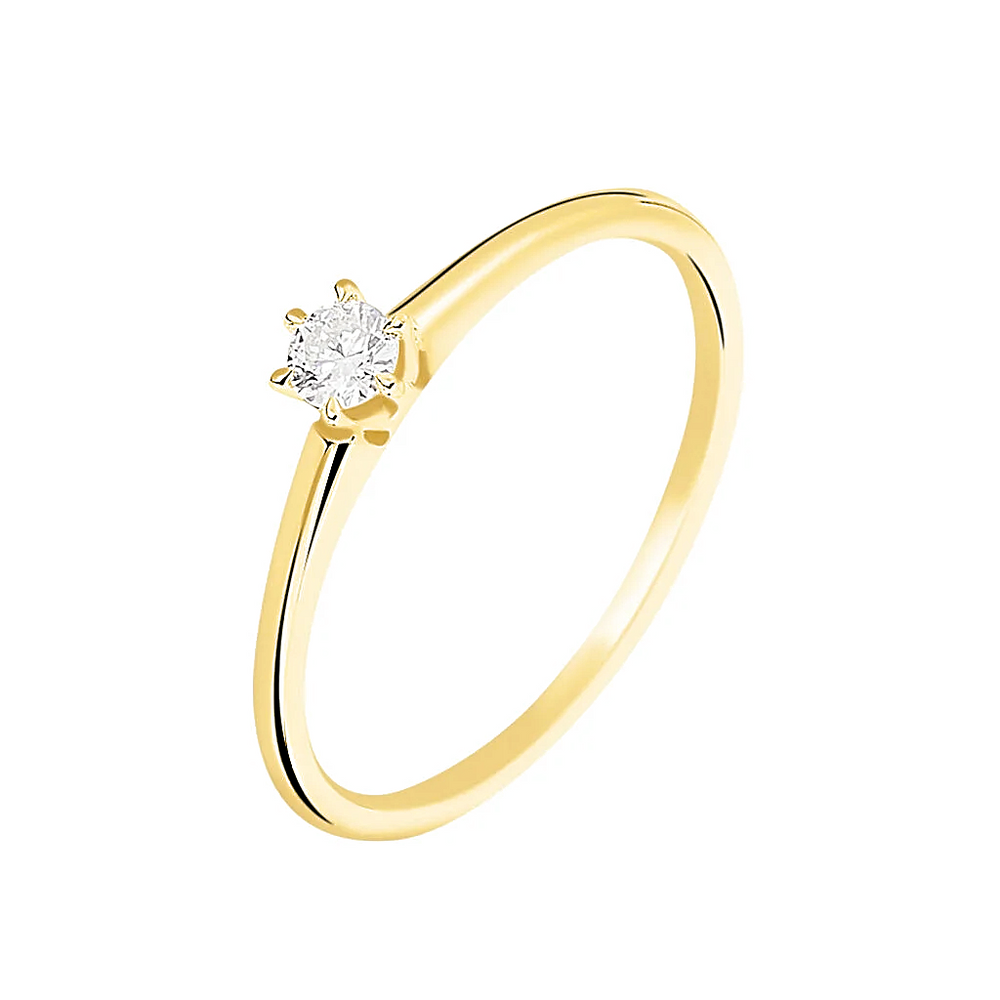 Anillo de Diamante Kendall en Oro Amarillo de 18k

