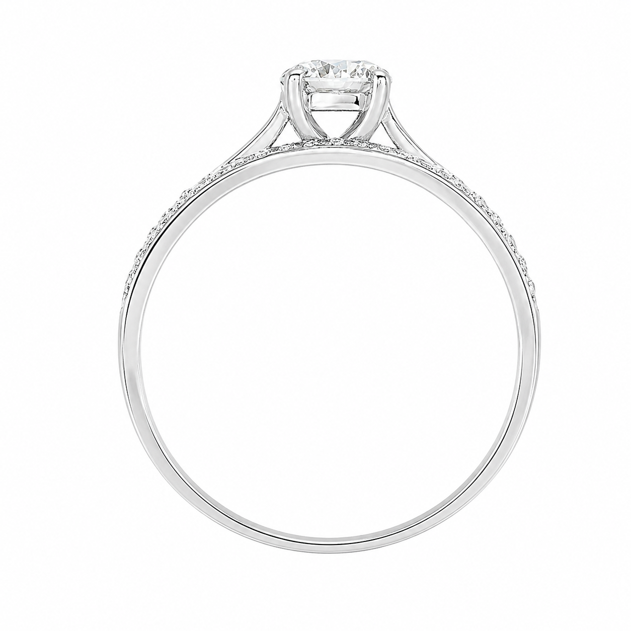 Anillo de diamantes naturales