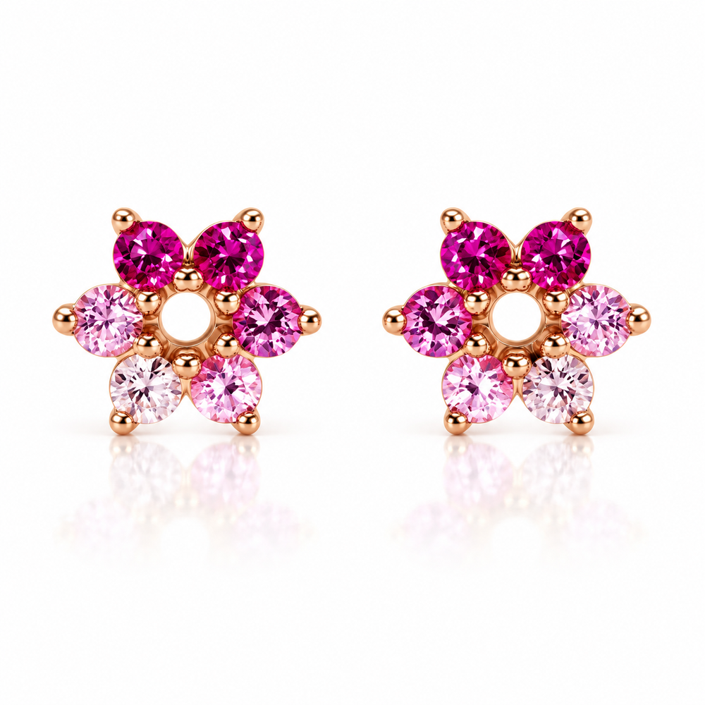 Port Vila earrings, flower shaped
