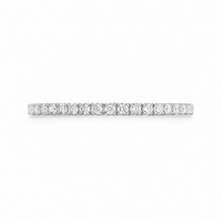 Argolla de matrimonio de oro blanco con diamantes 