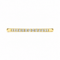 Argolla de oro amarillo con diamantes 