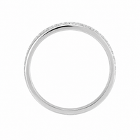 Argolla de matrimonio de oro blanco con diamantes
