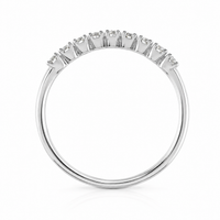 Argolla de oro blanco con diamantes 