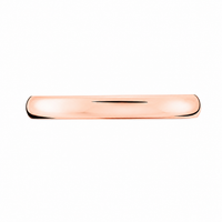 Argolla de matrimonio en oro rosado 18k