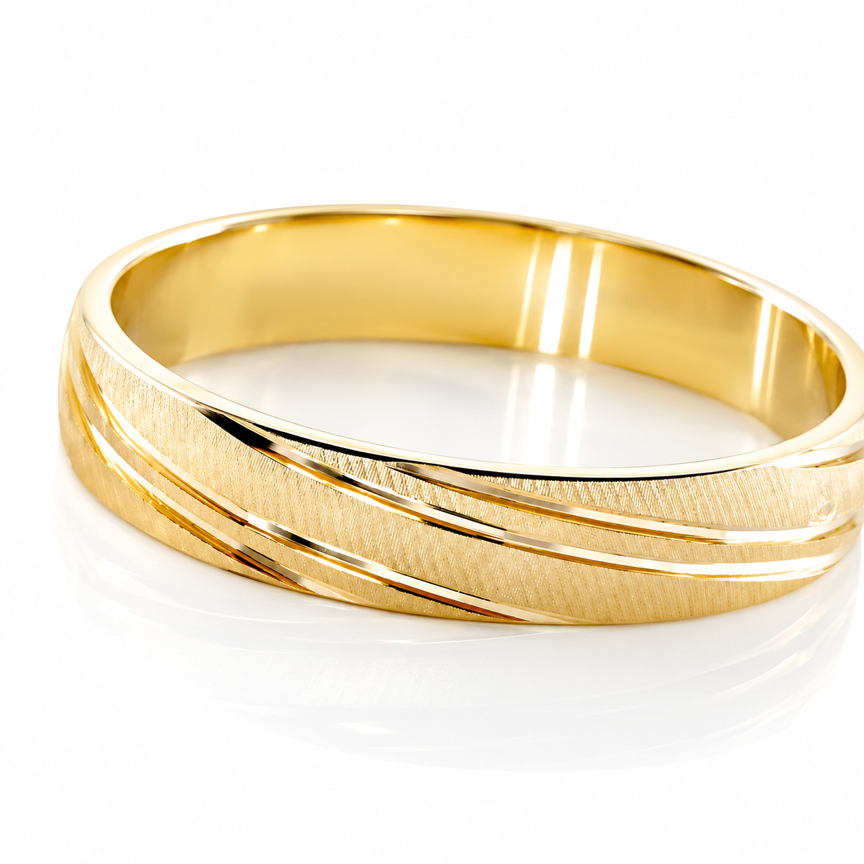 Set in yellow gold Puerto Principe (5mm)
