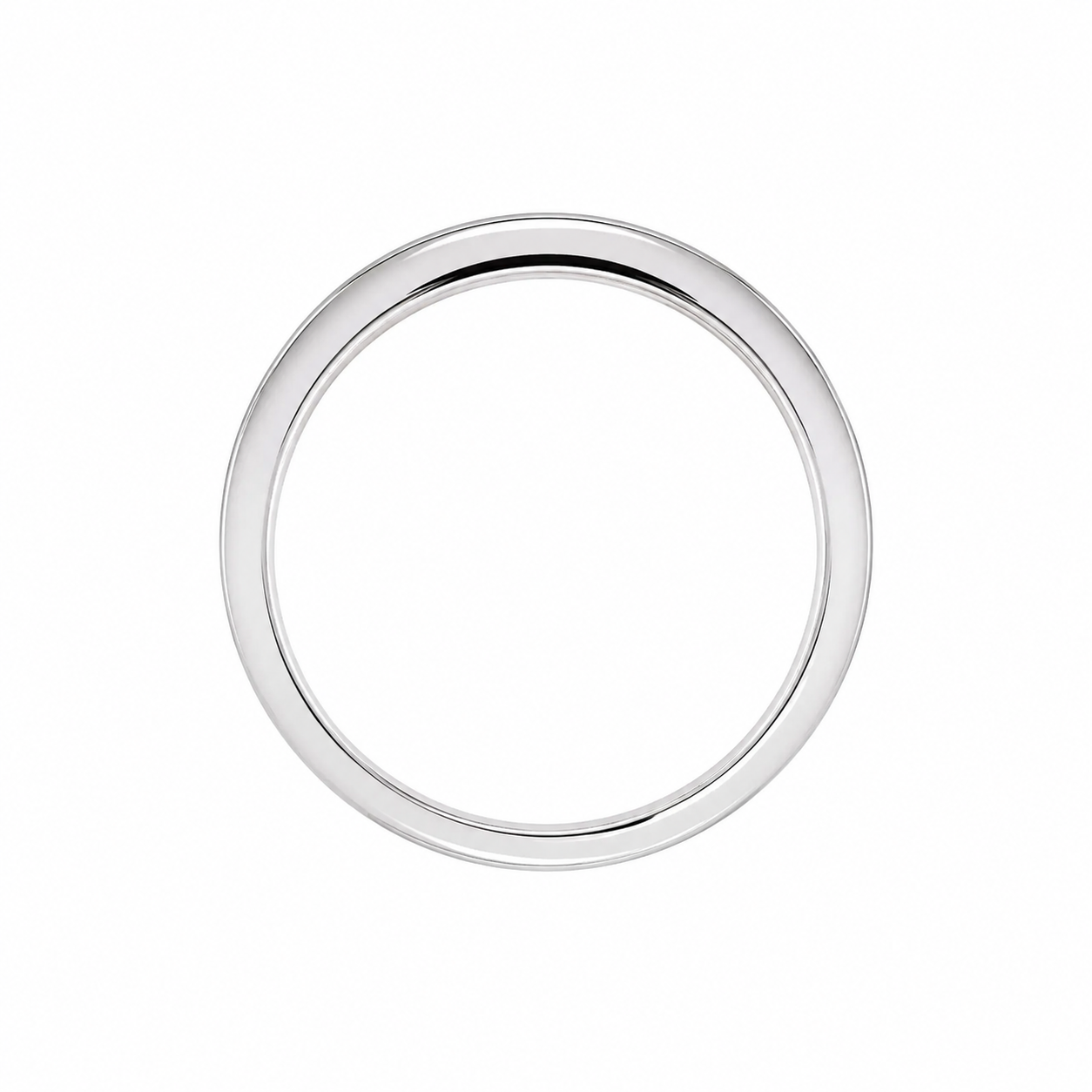 Argolla de matrimonio de oro blanco con diamantes naturales 