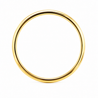 Argolla de matrimonio de oro amarillo diseño con facetas 