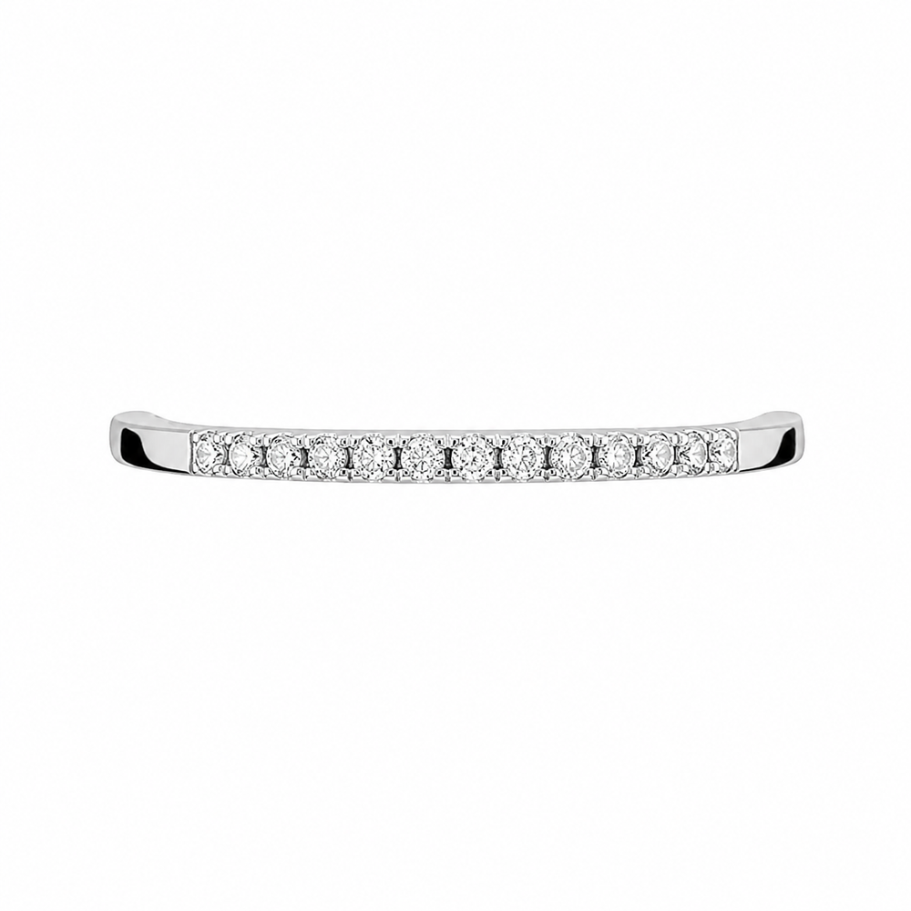 Argolla de oro blanco 18k con diamantes naturales para matrimonio 