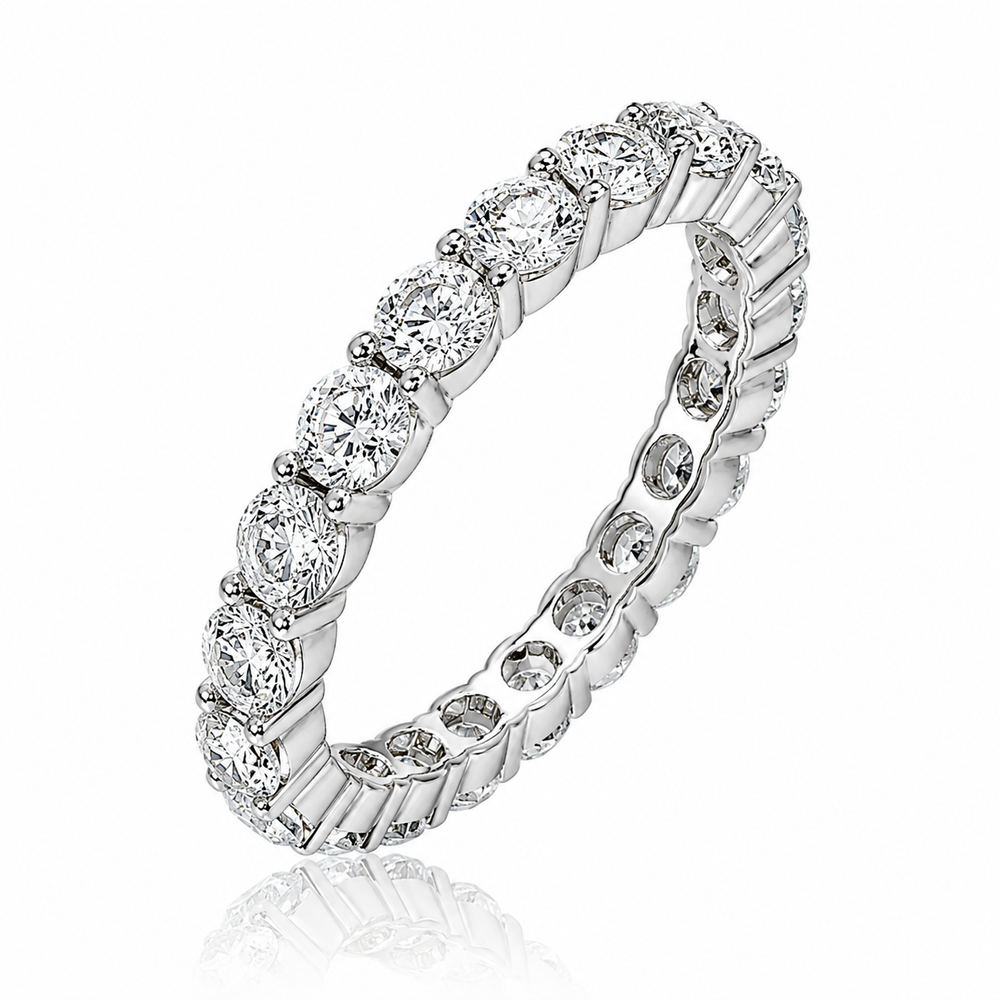 Argolla estilo eternity con diamantes creados en laboratorio - Maldivas