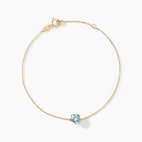Pulsera Copacabana oro amarillo 18k con piedra en forma de corazón – Juli & Co