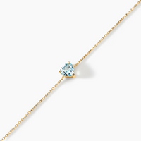 Pulsera Copacabana oro amarillo 18k con piedra en forma de corazón – Juli & Co