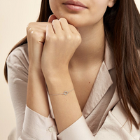 Pulsera oro blanco 18k con corazón calado – Deià Juli & Co