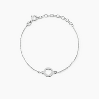 Pulsera oro blanco 18k con corazón calado – Deià Juli & Co