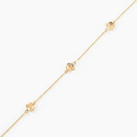 Pulsera Giverny oro amarillo 18k con flores – Juli & Co