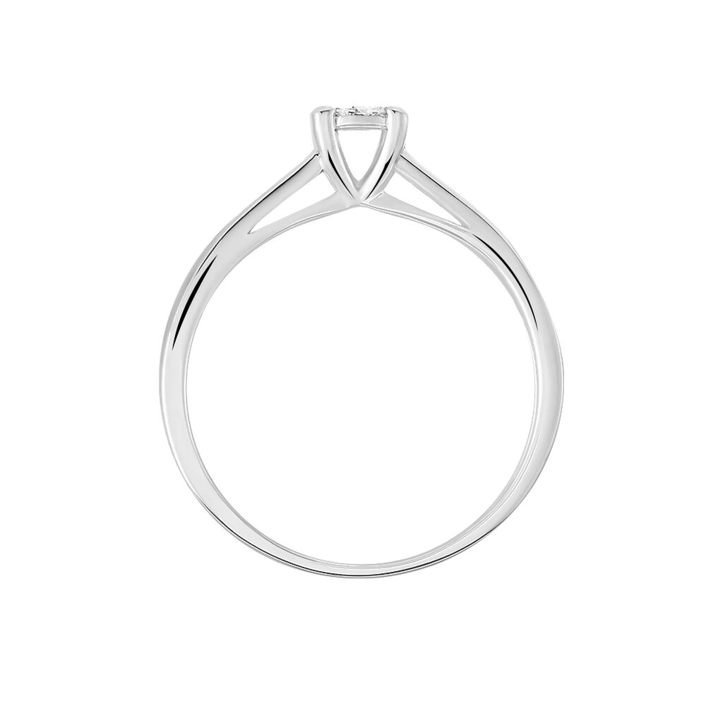 Anillo de Compromiso en Oro Blanco con Diamantes
