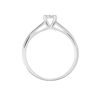 Anillo de Compromiso en Oro Blanco con Diamantes
